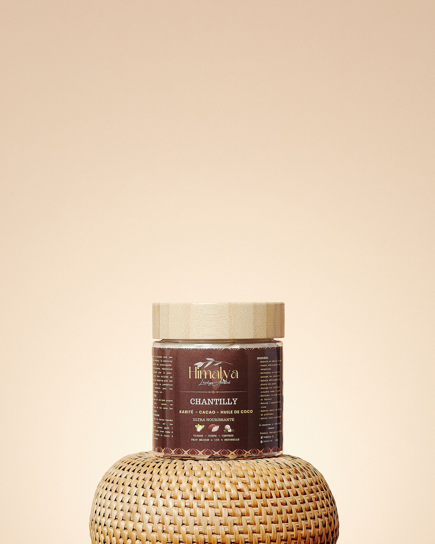 Shea butter whipped cream, cocoa, coconut oil