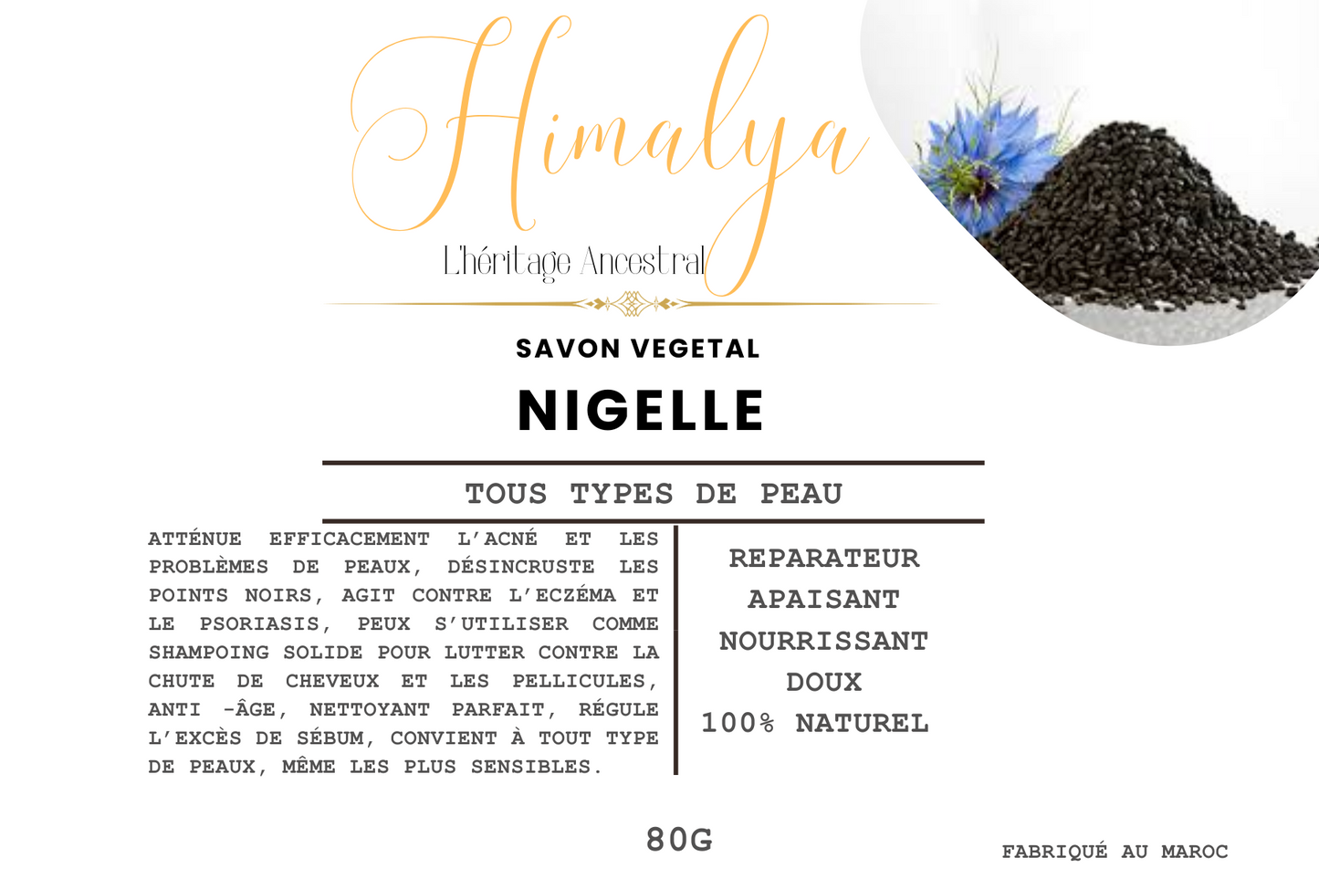 Nigella vegetable soap 80g