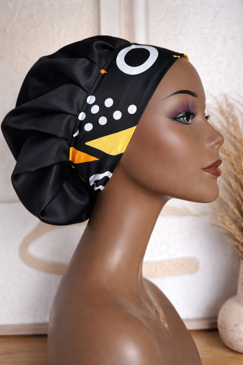 Bonnet satiné "Nuit d'Or à Alger" Collection Nuits d'Afrique