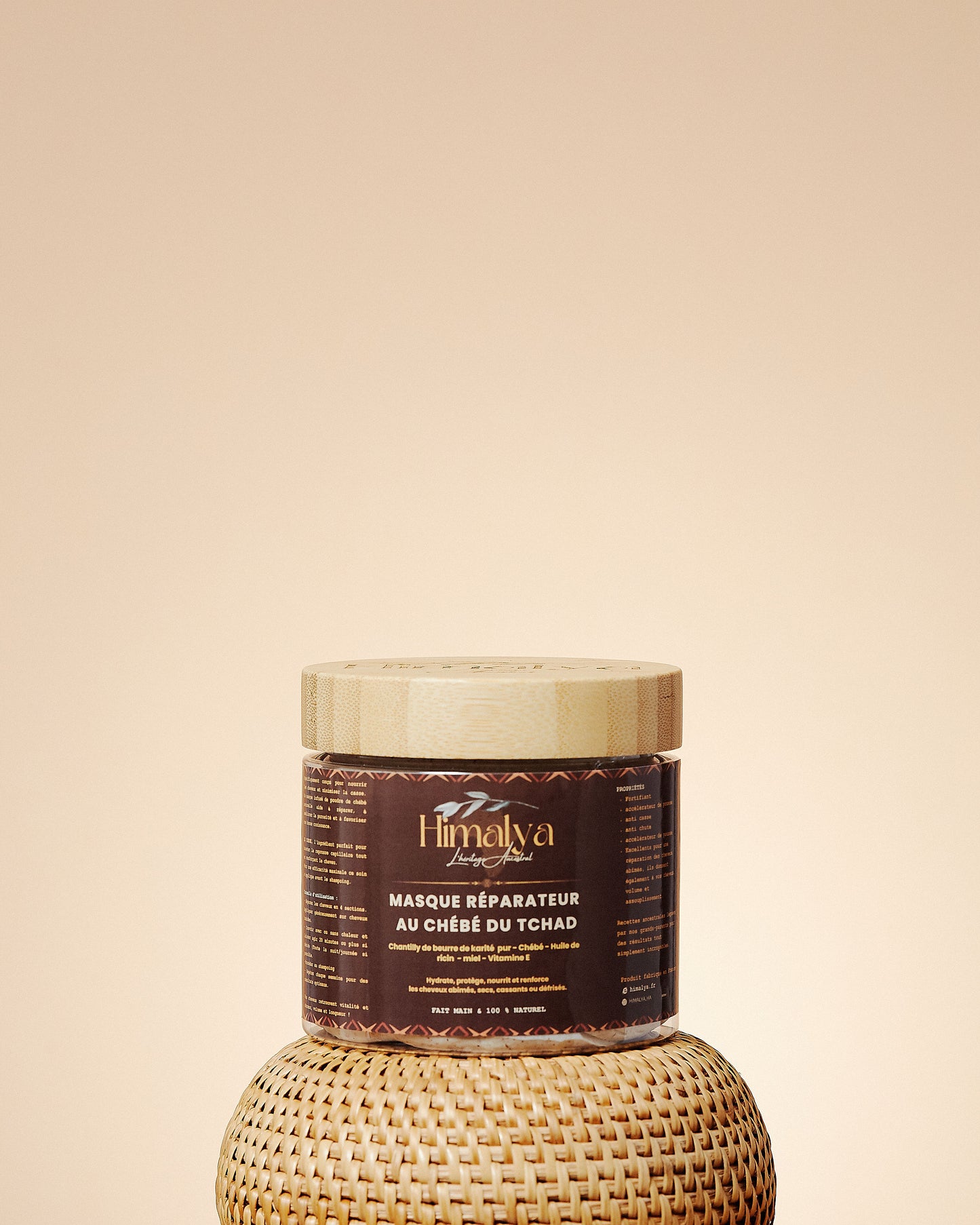 Repairing mask with Chébé from Chad