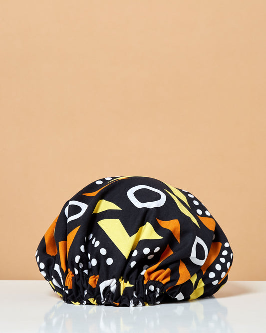 Bonnet satiné  "Minuit à Bamako" Collection Nuits d'Afrique